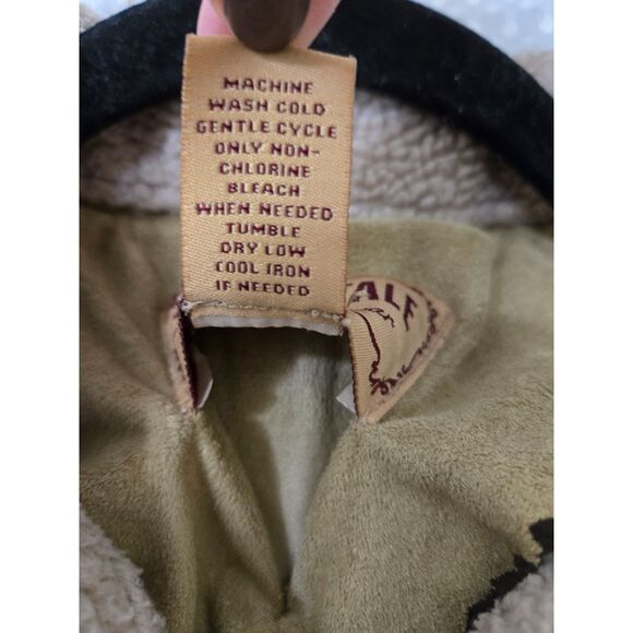 Aeropostale Womens Coat Size Medium Tan Faux Suede Cowboy Fall Winter Western - Picture 4 of 5